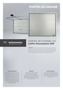 Portes sectionnelles UniPro RenoSystem SNP